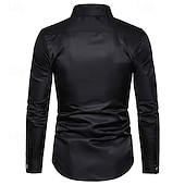 abordables camisa con botones para hombre-Hombre Camisa Camisa de verano Camisa casual Abotonar la camisa Negro Vino Verde Ejército Manga Larga Plano Diseño Vacaciones Hawaiano Botones Ropa Mezcla de Algodón Moda Casual Cómodo