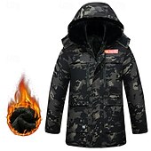 preiswerte Fleece &amp; 3 in 1 Jacken-Herren Wanderjacke Fleecejacke Daunenjacke Thermo-Set Winter Draussen Tarnung Thermowarm Oberteil Armeegrün Grün Khaki