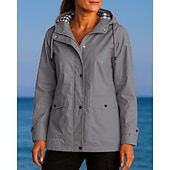 Недорогие Водонепроницаемые куртки-Новогодняя тематика Жен. Ветровка Куртка для активного отдыха Куртка для туризма и прогулок На открытом воздухе Водонепроницаемость С защитой от ветра Быстровысыхающий Легкость