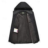 baratos Fleece &amp; Casacos 3 em 1-Homens Jaqueta Softshell Jaqueta de Trilha Casaco de lã Inverno Ao ar livre Térmico / Quente Prova-de-Água Blusas Cinzento Escuro Preto Branco Verde Tropa Laranja