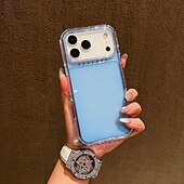 お買い得  iPhone用ケース-電話 ケース 用途 iPhone 17 Pro Max 17 Air 16 15 14 Pro Max Plus 13 Pro Max バックカバー 黄ばんでいない ブリンブリングリッターシャイニー 耐衝撃 レトロ風 TPU アクリル