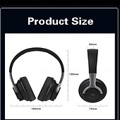 billiga Hörlurar för på och över örat-Bluetooth-hörlurar trådlösa hörlurar med mikrofon USB-adapter headset brusreducerande stereo vikbar bas för TV-hörlurar