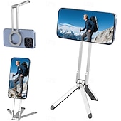 abordables Amélioration de l’habitat-Trépied magnétique puissant pour iPhone, nouveau support de trépied portable 2025 pour iPhone 16/15/14/13/12 Plus Pro Max, rotation à 360 degrés pour trépieds pour activités de plein air