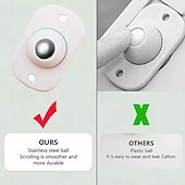 olcso Tárolás és rendszerezés-20 db rozsdamentes acél paszta univerzális kerék, öntapadós mini forgógörgő, 360°-ban forgó golyós görgő, rozsdamentes acél univerzális kerékgolyós transzferek, tárolódoboz aljára ragasztva, kis