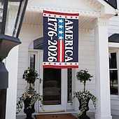 voordelige 250e Verjaardag-250e verjaardagsvlag 3x5 1776 2026 250 jaar jubileumvlagbord 4 juli banner wandtapijt voor kamer tuinborddecoratie geen vlaggenmast