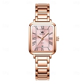 preiswerte Quarz-Uhren-Olevs 5641 Quarzuhr Frau Top-Marke original wasserdichte Uhr für Frauen Edelstahlarmband römische Skala Datum Armbanduhr
