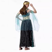 baratos Roma Antiga &amp; Egito-Antigo Egito egípcio Vestidos Fantasia fantasia Cleópatra Deusa Fantasia Mulheres Fantasia Dia Das Bruxas Carnaval Espetáculo Adulto Vestido Cinto Capa