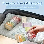 お買い得  キッチン用品＆小物-28枚のポータブル圧縮タオル - 厚手で速乾性があり、濡れた手にも使える &amp;乾燥しており、旅行や家庭に最適 &amp;屋外用、コンパクト &amp;持ち運びやすいデザイン