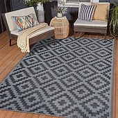 economico Attrezzatura da Campeggio-tappeto da esterno impermeabile per patio, tappeto da esterno reversibile in paglia di plastica, tappetini da campeggio per decorazioni da esterno, camper, cortile, terrazza, balcone, picnic