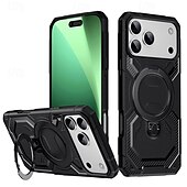 halpa iPhone-kotelot-puhelin Etui Käyttötarkoitus iPhone 17 Air 16 15 14 Pro Max Plus 16e 13 Pro Max Takakuori Tukee langatonta latausta Tukijalka Iskunkestävä Panssari PC