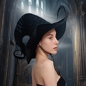 halpa Hatut-Naisten Hattu Juhlahattu Cosplay Hengittävä Halloween Puhdas väri