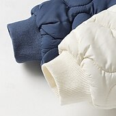 olcso Fiúk pehely- és parka dzseki-Gyerekek Uniszex Pehelykabát Pufferkabát Felsőruházat Színes Hosszú ujj Zseb Mokaszinok Gombok Puha Légáteresztő Kabát Szabadtéri Napi Alap Fehér Medence Ősz Tél 4 év +