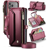 billiga iPhone-fodral-telefon fodral Till iPhone 17 Pro Max 17 Air 17 Plånboksfodral med snodd med handledsrem Stöd TPU PU läder