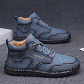 abordables Bottes-Chaussures de travail décontractées kaki pour hommes, baskets d&#039;extérieur à lacets durables avec semelle antidérapante pour la randonnée, le camping, la conduite et les activités quotidiennes