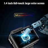 abordables Relojes inteligentes-T91 Reloj inteligente 1.4 pulgada Smartwatch Reloj elegante Bluetooth Monitoreo de temperatura Podómetro Recordatorio de Llamadas Compatible con Android iOS Mujer Hombre Larga espera Impermeable