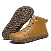 Miesten Bootsit 오피스 / 비즈니스 Pluskoko Kävely Vapaa-aika Päivittäin PU-nahka Mukava Nauhat Musta Valkoinen Keltainen halpa Nilkkurit-Miesten Bootsit 오피스 / 비즈니스 Pluskoko Kävely Vapaa-aika Päivittäin PU-nahka Mukava Nauhat Musta Valkoinen Keltainen