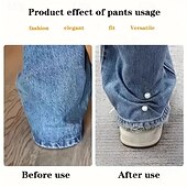 baratos Utensílios para o Lar-9 broches anti-exposição em 3 cores, prendedores de cintura, fechos para roupas, alfinetes de segurança decorativos versáteis para vestidos, blusas e acessórios de moda