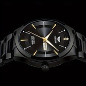 economico Orologi al quarzo-un nuovo orologio da uomo originale in stile business px7 orologio al quarzo luminescente resistente all&#039;acqua con indicazione di data e giorno alla moda casual e versatile regalo ideale per la vita e