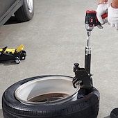 זול ספקי בית-כלי ידני למניעת צמיגים עמיד, מתאים לצמיגים בגודל 38"-42" - שבירה קלה של צמיגי הצמיג, מבנה פלדה עמיד, אידיאלי לטרקטורונים, UTV, טרקטורים, משאיות, מכוניות - אין צורך בחשמל, כלי צמיגים