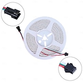 halpa LED-valonauhat-5v 5mm leveä 1-5m cob ws2812b ic rgb 160led/m led-nauha yksittäin osoitteellinen joustava tiheä tasainen valo unelmien jahtaava väri