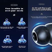halpa TWS Todelliset langattomat kuulokkeet-YW06 Langattomat kuulokkeet TWS Korvassa Bluetooth 5.3 LED-valo Urheilu ENC: n ympäristömelun poisto varten Apple Samsung Huawei Xiaomi MI Ulkoilu Vaellus Juoksu Office-liiketoiminta