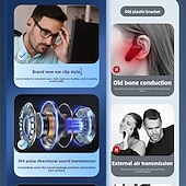 abordables Auriculares TWS-Q71 TWS True auriculares inalámbricos En el oido Auriculares de Gancho Bluetooth5.0 Deportes Impermeable Estéreo para Apple Samsung Huawei Xiaomi MI Entrenamiento de gimnasio Esquí Camping