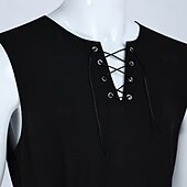 abordables Tenues-Rétro Vintage Médiéval Renaissance Armure Ensemble d&#039;accessoires Tunique Guerrier Viking Déguisement Homme Viking Halloween Carnaval Performance LARP Foire de la Renaissance Adulte Gilet Ceinture Sac