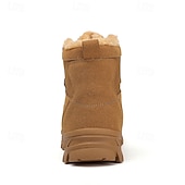 economico Stivali invernali e neve-scarponi da trekking caldi e impermeabili da uomo con fodera in pelliccia, suola antiscivolo, scarpe da trekking e da campeggio all'aperto