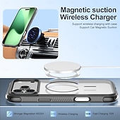 cheap iPhone Cases-Phone Case For Samsung Galaxy 17 Pro Max 17 Air 16 15 14 Pro Max Plus 13 Pro Max Back Cover Magnetic Adsorption Support Wireless Charging Kickstand Non-Yellowing Retro TPU Acrylic