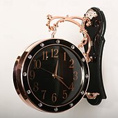 cheap Wall Accents-Outdoor Clocks European Style Retro Wall Clock Innovation and Fashion Living Room Double-Sided Clock Classic Clock Wall Bedroom Decoration Clock Wall Clocks Bedrooms