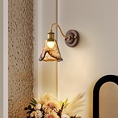 voordelige Wandverlichting voor binnen-LED wandlamp glas 1-lichts moderne wandlamp, minimalistische glazen wandlamp, voor studeerkamer woonkamer slaapkamer 110-240v