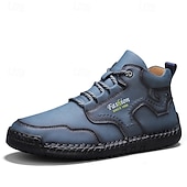 abordables Bottes-Chaussures de travail décontractées kaki pour hommes, baskets d&#039;extérieur à lacets durables avec semelle antidérapante pour la randonnée, le camping, la conduite et les activités quotidiennes