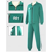 رخيصةأون أزياء رجالية-تحدي البقاء على قيد الحياة في الدراما الكورية 456 001 ملابس كوستيوم بدلة رياضية كاجوال تأثيري الفيلم for رجالي بالغين عيد الرعب مهرجان أداء مناسب للحفلات