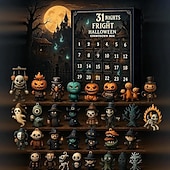 Χαμηλού Κόστους Halloween Hanging &amp; Tabletop Decorations-15/7/31 ημέρες νύχτες τρόμου κουτί αντίστροφης μέτρησης για το Halloween με φιγούρες ημερολόγιο advent για το Halloween 2025 κουτί δώρου τρομακτική κούκλα συλλεκτικές φιγούρες τρόμου κρεμαστά γούρι