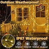 preiswerte Stecker Lichterketten-30m 50m 100M Lichterketten 300  500  1000 LEDs 2835 SMD 1 13 Fernbedienung 1 Set Warmweiß RGB Weiß Kupferdraht-Leuchten Weihnachtsbeleuchtung Party Urlaub Hochzeit 220-240 V