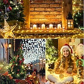 お買い得  電池式-1m-10LED/2m-20LED/3m-30LED/5m-50LED/10m-100LED 銅線ストリングライト バッテリーボックス付き 防水性と非導電性クリスマスハロウィーン結婚式フェスティバル屋内および屋外装飾ライト