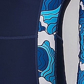 abordables Rash Guards de Una Pieza-Mujer Camiseta Protección Solar Surf Traje de baño de cuerpo entero Traje de buceo Retazos Cremallera delantera Con Capucha UPF50+ Secado rápido Alta elasticidad Manga Larga Bañadores Surf Buceo