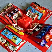 cheap Gift Wrapping &amp; Bag-Valentine's Day Surprise Explosion Gift Birthday Christmas Party Candy Box Wedding Proposal Decoration Creative DIY Handmade Explosion Gift Box