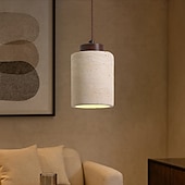 economico Luci a sospensione-lampada a sospensione in pietra naturale nordica cilindro piccolo metà secolo moderno appeso 85-265v