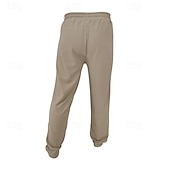 abordables Lâche-Homme Gauffré Pantalons Pantalons Amples Boutons Uni Portable Longueur complète Extérieur Quotidien Camping &amp; Randonnée Vacances Mode Noir Blanche