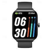 abordables Montres connectées-IDW16 Montre intelligente 1.95 pouce Smartwatch Montre Connectée Bluetooth Podomètre Rappel d&#039;appel Contrôle de l&#039;Activité Compatible avec Android iOS Hommes Longue Veille Appels Mains Libres Étanche
