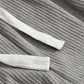 economico Tute basic-Per uomo Maglia Tuta da Ginnastica Set di abiti Bavero All'aperto Quotidiano Sportivo Coulisse Cardigan con Bottoni Tasca Blocco di colori Nero Blu marino Cachi Poliestere Abbigliamento sportivo Moda