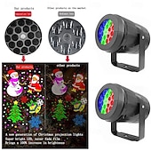 baratos Projetores-Projetor de natal com 16 padrões, decoração, iluminação interna, projetor laser de led, lâmpada de floco de neve, festa, ano novo, área externa, casa, jardim
