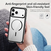 cheap iPhone Cases-Phone Case For Samsung Galaxy 17 Pro Max 17 Air 16 15 14 Pro Max Plus 13 Pro Max Back Cover Magnetic Adsorption Support Wireless Charging Kickstand Non-Yellowing Retro TPU Acrylic