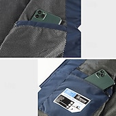 preiswerte Herren Angelweste-Herren Outdoor-Weste Weste Angelweste Outdoor Täglich Mode Lässig Frühling Herbst Tasche Polyester Bequem Einfach Reisverschluss Stehkragen Normale Passform Schwarz Rote Khaki Armeegrün Weste