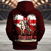 Férfi Zászló UK Kapucnis felsőrész Pulóver Sportok Divat Terített nyak Szabadtéri Iroda Utcai öltözék Fekete Fehér Zsinór 3D Ősz Tél Tervező olcso Zászlóminta-Férfi Zászló UK Kapucnis felsőrész Pulóver Sportok Divat Terített nyak Szabadtéri Iroda Utcai öltözék Fekete Fehér Zsinór 3D Ősz Tél Tervező