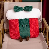 economico Biancheria da Letto di Natale-nuovo regalo di Natale - simpatico pupazzo di peluche a forma di omino di pan di zenzero &amp;cuscino a ciambella, decorazione per la casa delle feste, ornamento imbottito