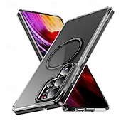 Χαμηλού Κόστους Samsung Θήκη-τηλέφωνο tok Για Samsung Galaxy S25 Ultra Plus S24 Ultra Plus S23 Ultra Plus Α56 A16 Πίσω Κάλυμμα Θήκη μαγνητικής προσρόφησης Ημιδιαφανές Μαγνητική Ανθεκτική σε πτώσεις TPU PC