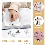 abordables Artículos para el hogar-Marcadores magnéticos con forma de cruz (12, 16 y 24 unidades), ideales para el estudio bíblico, lectores, profesores y estudiantes.