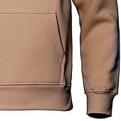 tanie Bluza z kapturem z polaru-Męskie Bluza z Kapturem Bluza z kapturem Bluza z kapturem podszyta polarem Niebieski Morelowy Czarny Biały Żółty Kaptur Równina Kieszeń kangurka Sport i turystyka Codzienny Święto Poliester Moda